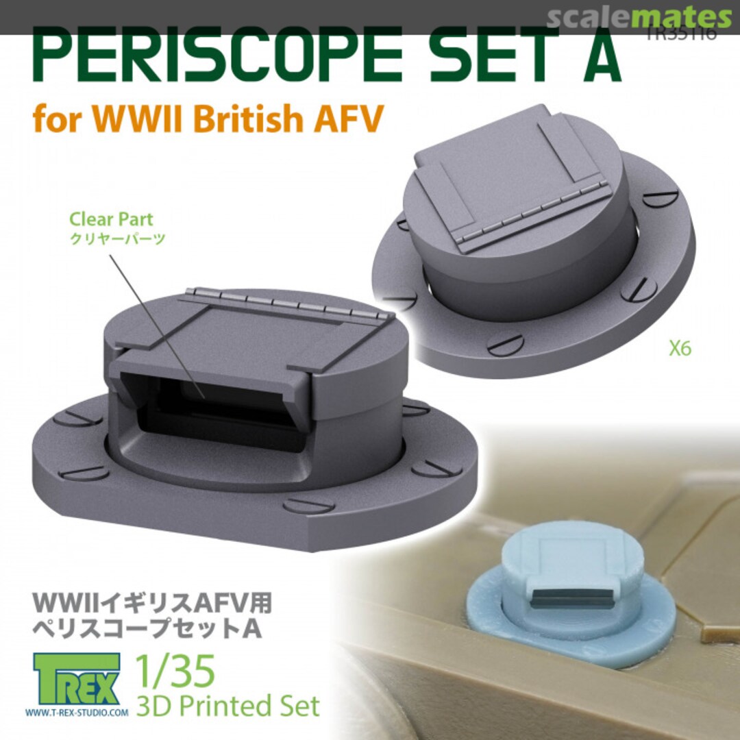 Boxart Tank Periscope Set A (6 pcs) TR35116 T-Rex Studio
