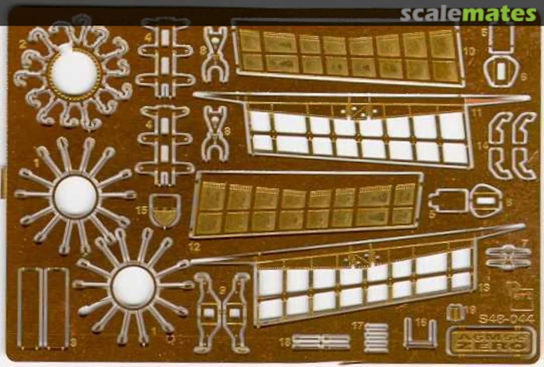 Boxart A6M5c Zero-flaps S48-044 Part Boxart A6M5c Zero-flaps S48-044 Part