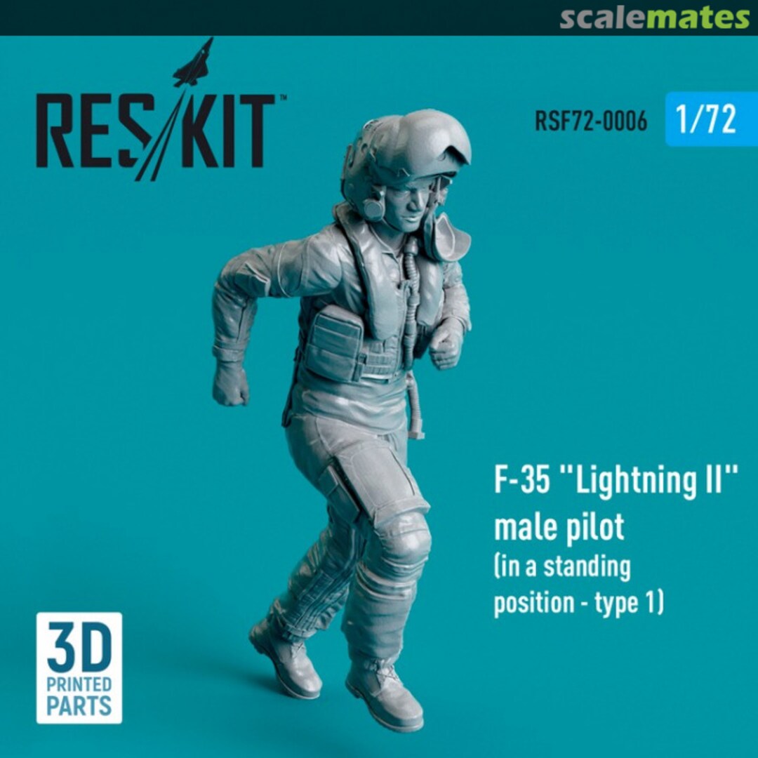 Boxart F-35 Lightning II male pilot RSF72-0006 ResKit
