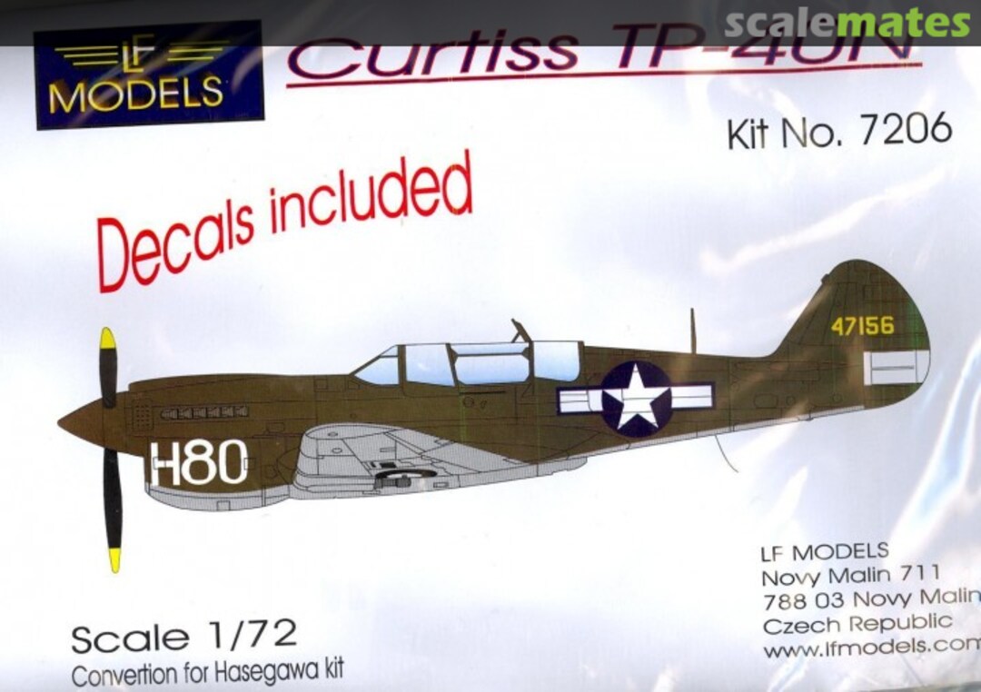 Boxart Curtiss TP-40N 7206 LF Models