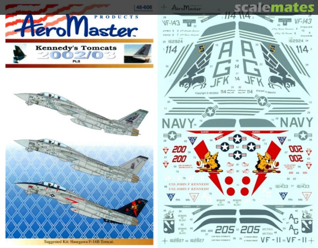 Boxart Kennedy's Tomcats 2002/03 48-606 AeroMaster Boxart Kennedy's Tomcats 2002/03 48-606 AeroMaster