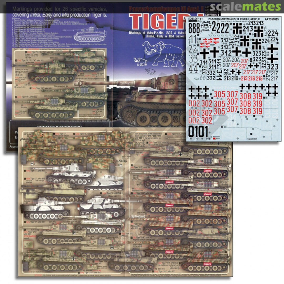 Boxart Schwere Panzerabteilung 502 & Schw.Pz.Kp. Meyer Tiger Is AXT351005 Echelon Fine Details