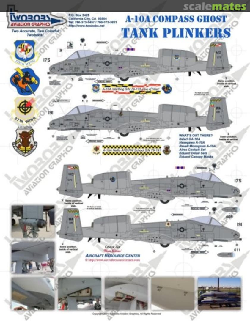 Boxart A-10A Compass Ghost Tank Plinkers 72-007 TwoBobs Aviation Graphics Boxart A-10A Compass Ghost Tank Plinkers 72-007 TwoBobs Aviation Graphics