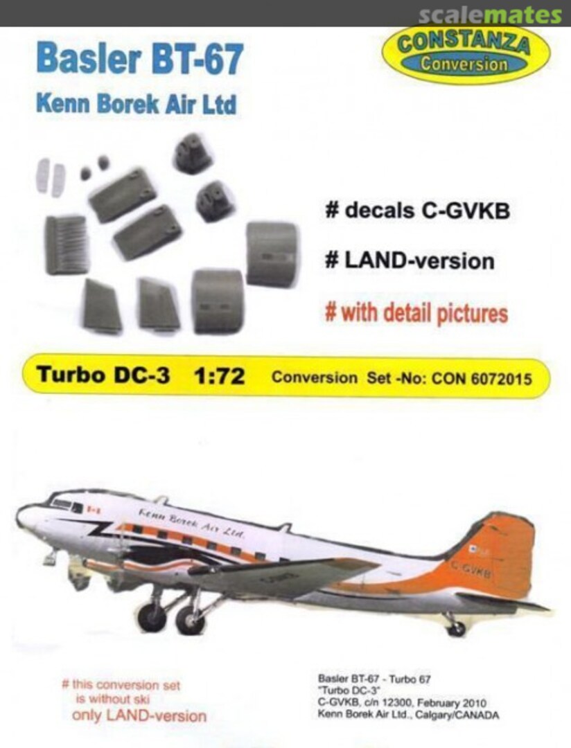 Boxart Basler BT-67 / Turbo DC-3 CON 6072015 Constanza Kit Boxart Basler BT-67 / Turbo DC-3 CON 6072015 Constanza Kit