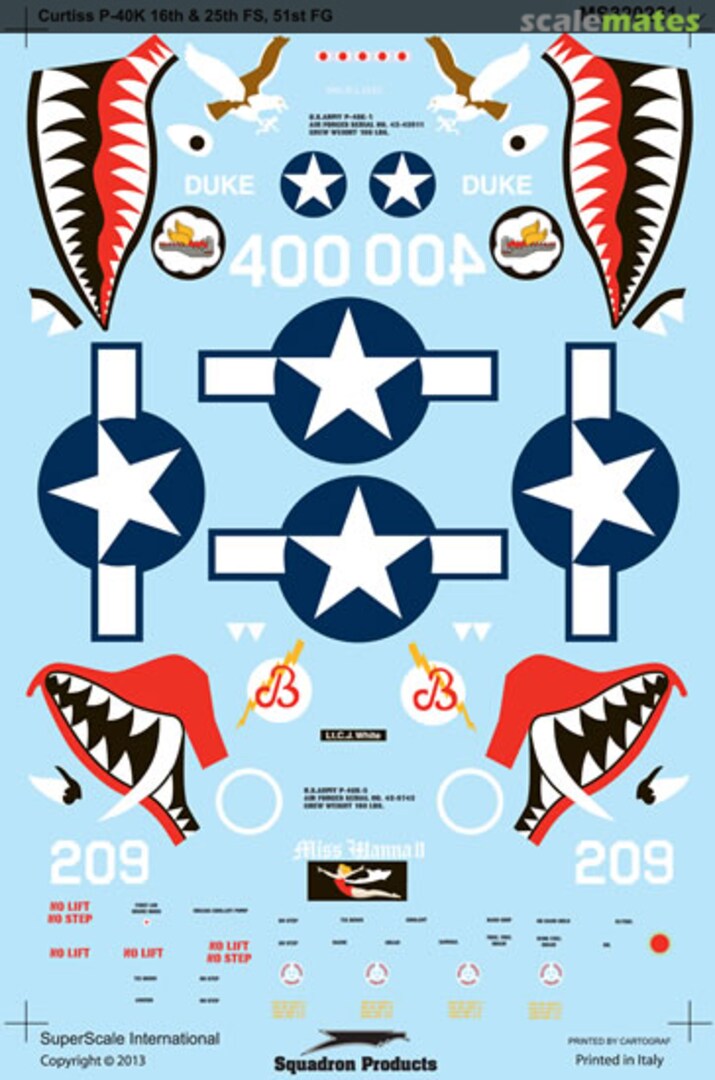 Boxart P-40K Warhawks MS320261 SuperScale International Boxart P-40K Warhawks MS320261 SuperScale International