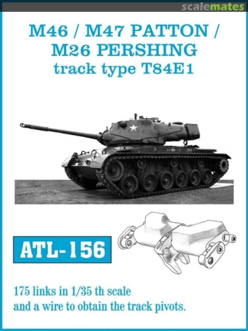 Boxart M46 / M47 / M26 track type T84E1 ATL-156 Friulmodel Boxart M46 / M47 / M26 track type T84E1 ATL-156 Friulmodel