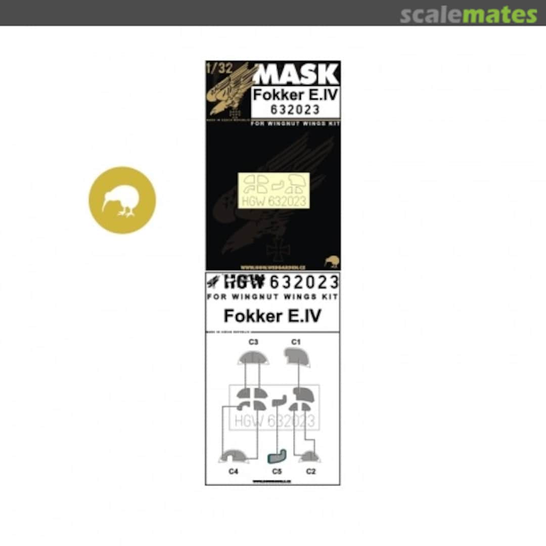Boxart Fokker E.IV - Masks Set 632023 HGW Models Boxart Fokker E.IV - Masks Set 632023 HGW Models