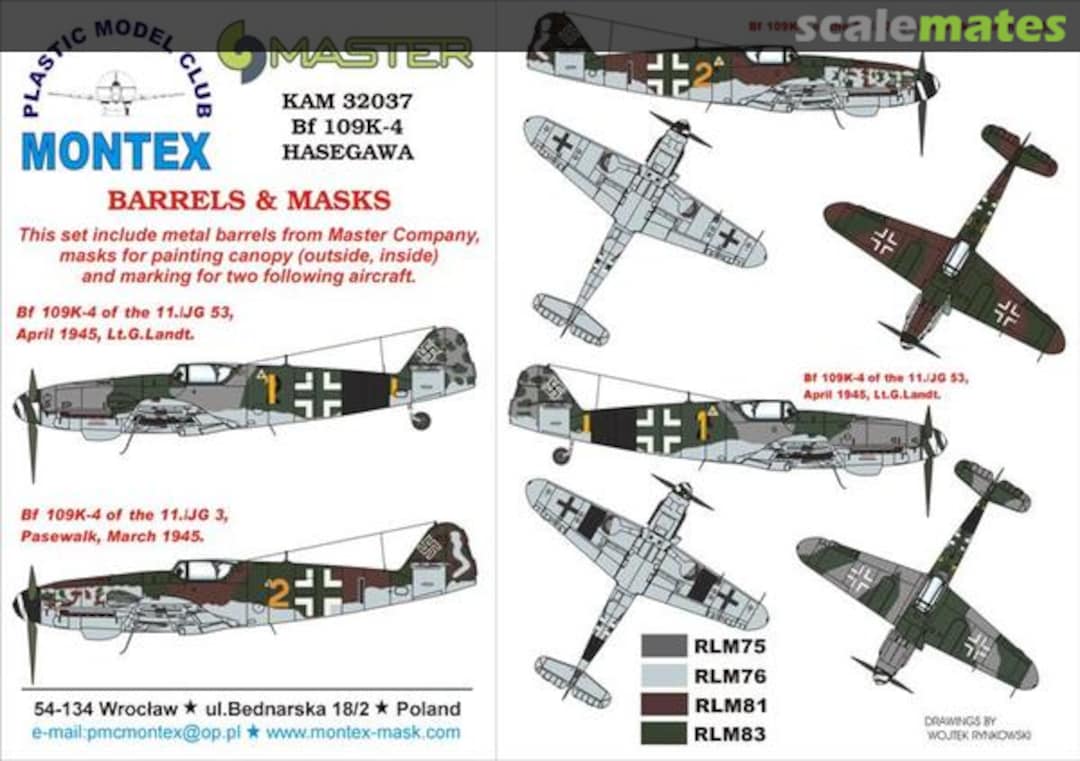 Boxart Bf 109K-4 KAM32037 Montex Boxart Bf 109K-4 KAM32037 Montex