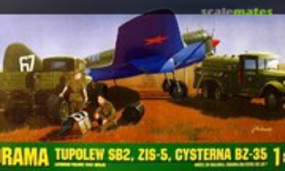 1:72 Diorama Tupolew SB2, ZIS 5, Cysterna BZ-35 (Chematic/Gomix 72049)