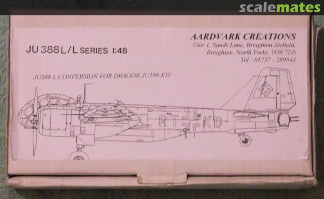 Boxart Ju 388 L Aardvark Aviation Boxart Ju 388 L Aardvark Aviation