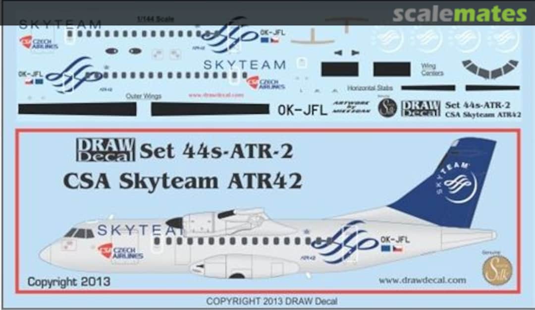 Boxart CSA Skyteam ATR42 44s-ATR-2 Draw Decal Boxart CSA Skyteam ATR42 44s-ATR-2 Draw Decal