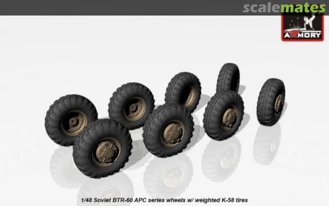 Boxart BTR-60 APC Soviet armored carrier wheels set AC4801 Armory