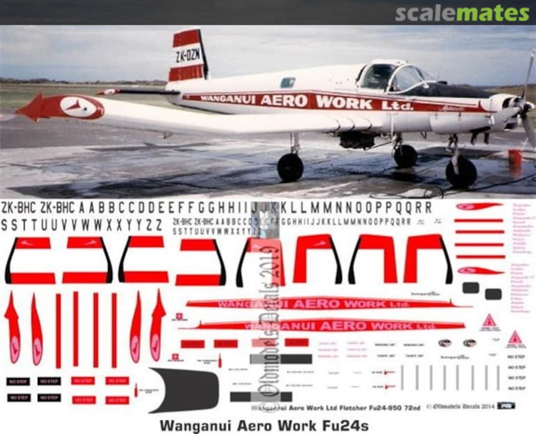 Boxart Fletcher Fu24 - Wanganui Aero Work Ltd. OMD0582 Oldmodels Decals