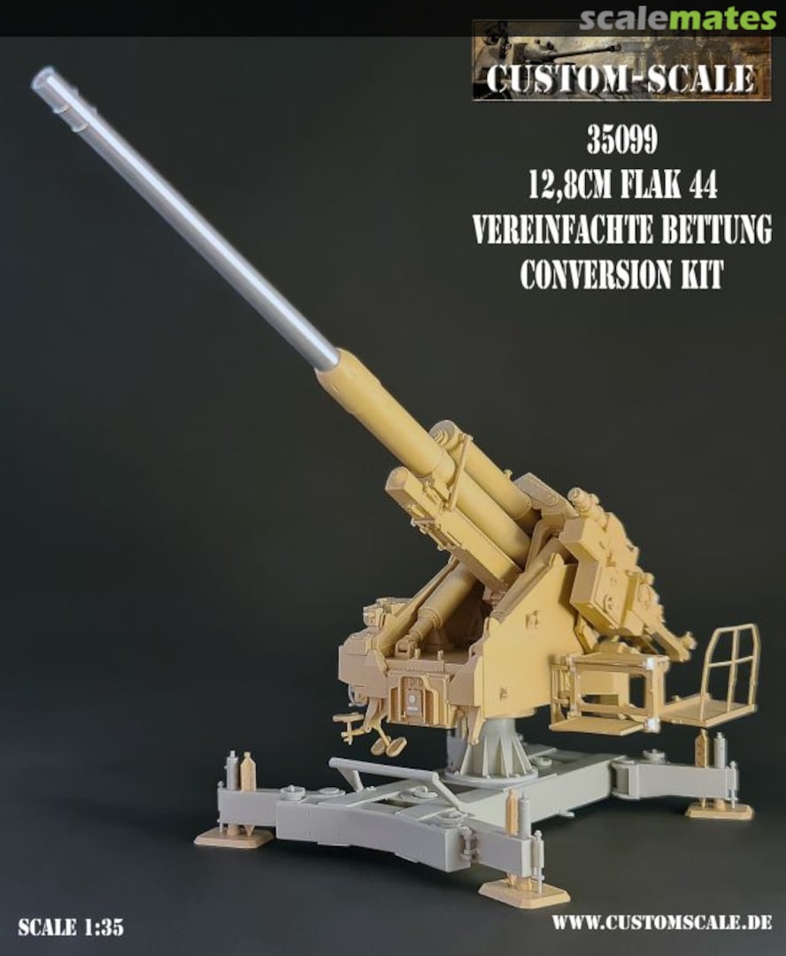 Boxart 12,8cm Flak 44 vereinfachte Bettung Conversion Kit 35099 Custom-Scale Boxart 12,8cm Flak 44 vereinfachte Bettung Conversion Kit 35099 Custom-Scale