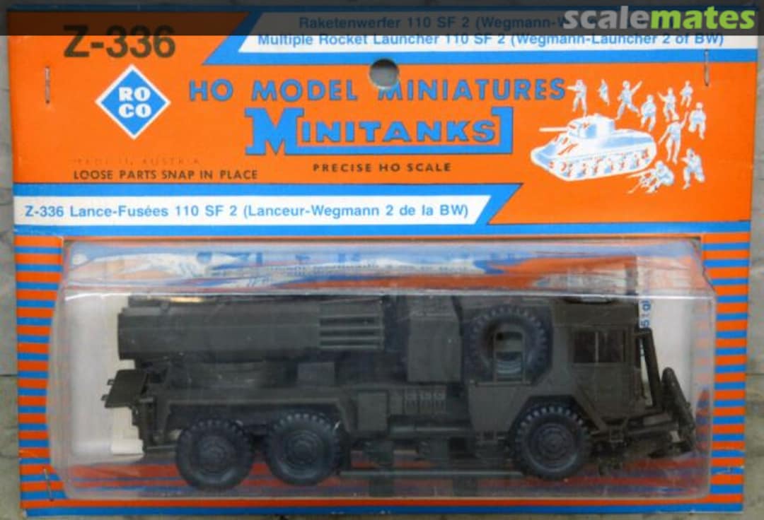 Boxart Multiple Rocket Launcher 110SF2 Z-336 Roco Minitanks