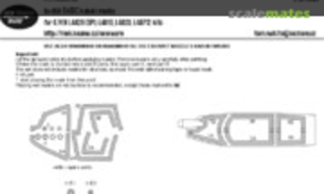 1:48 Su-35S BASIC kabuki masks (New Ware NWAM0845) NWAM0845