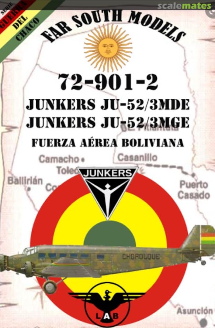 Boxart Junkers Ju-52/3MDE(3MGE) 72-901-2 Far South Models Boxart Junkers Ju-52/3MDE(3MGE) 72-901-2 Far South Models