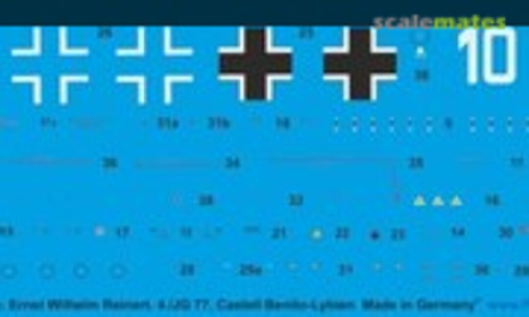 1:48 Bf 109 G-2 Obfw. Ernst Wilhelm Reinert, 4./JG 77 Castell Benito-Lybien 43 (Peddinghaus-Decals 48 4014) 48 4014