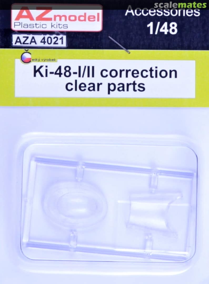 Boxart Ki-48-I/II correction clear parts Dostupnost AZA4021 AZmodel Boxart Ki-48-I/II correction clear parts Dostupnost AZA4021 AZmodel