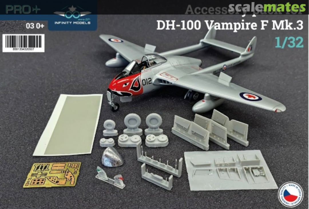 Boxart DH-100 Vampire F MK.3 Accessory pack for Infinity INF 3203-0 Infinity Models