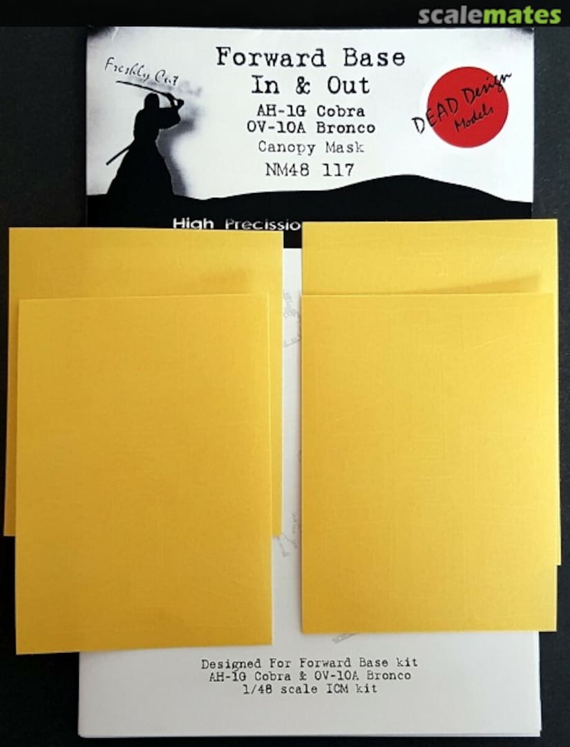 Boxart Forward Base / AH-1G & OV-10A - Canopy Mask NM48117 DEAD Design Models
