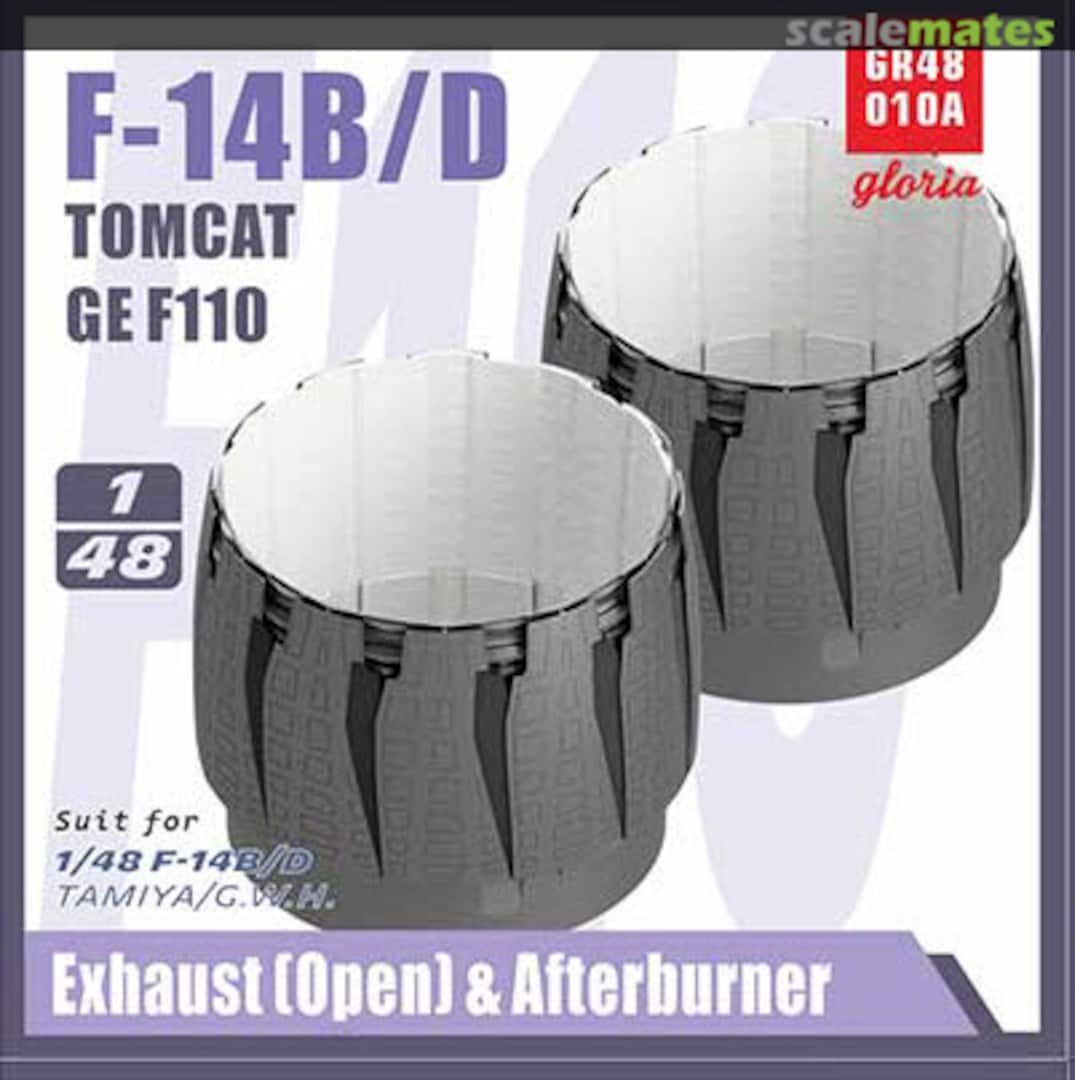 Boxart F-14B/D Tomcat Exhaust (Open) & Afterburner GE F110 GR48010A Gloria Model Boxart F-14B/D Tomcat Exhaust (Open) & Afterburner GE F110 GR48010A Gloria Model