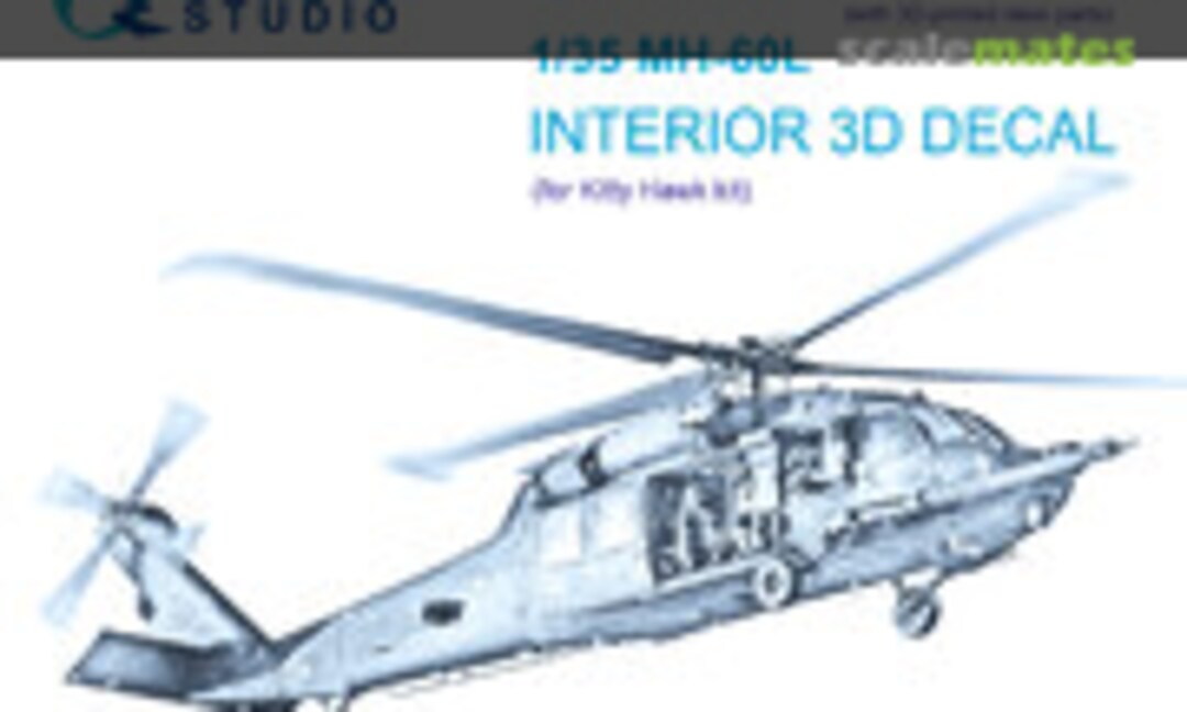 1:35 MH-60L interior 3D decals with 3D-printed resin parts (small version) (Quinta Studio QDS+35108) QDS+35108