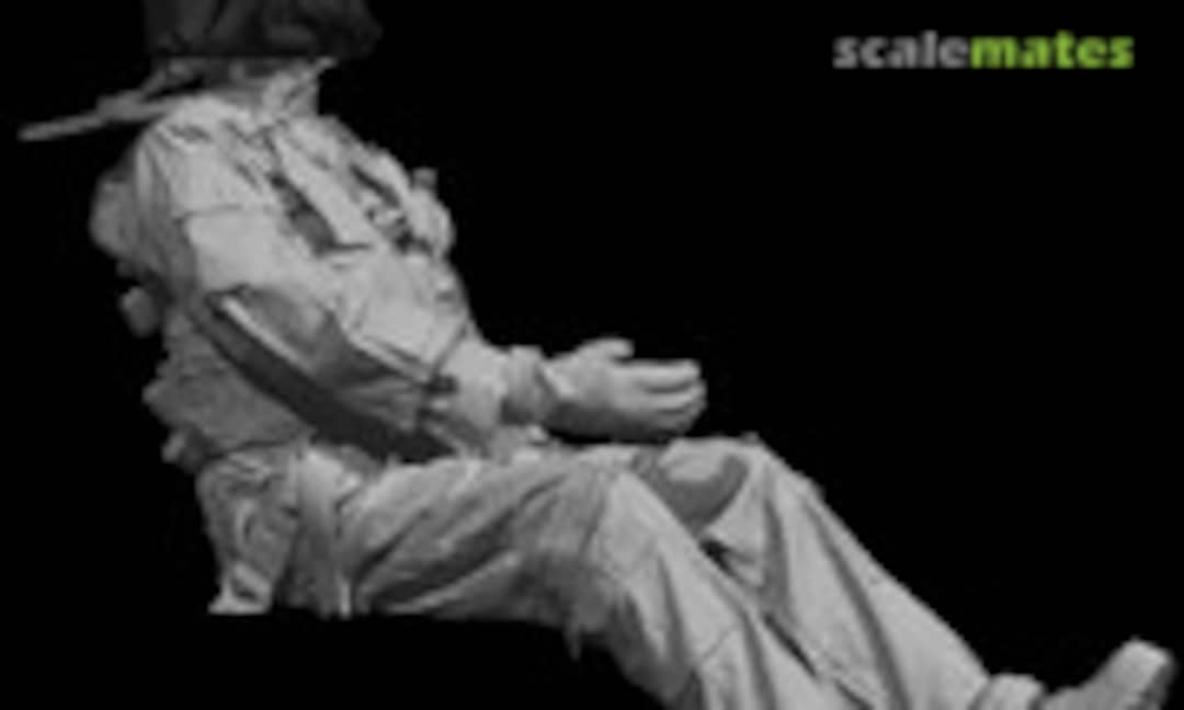 1:48 AH-64E US Army helicopter pilot, visor down, hands on sticks (Reedoak 480295) 480295