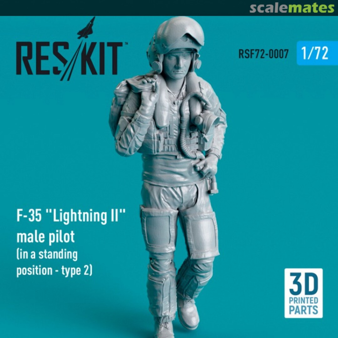 Boxart F-35 Lightning II male pilot RSF72-0007 ResKit Boxart F-35 Lightning II male pilot RSF72-0007 ResKit