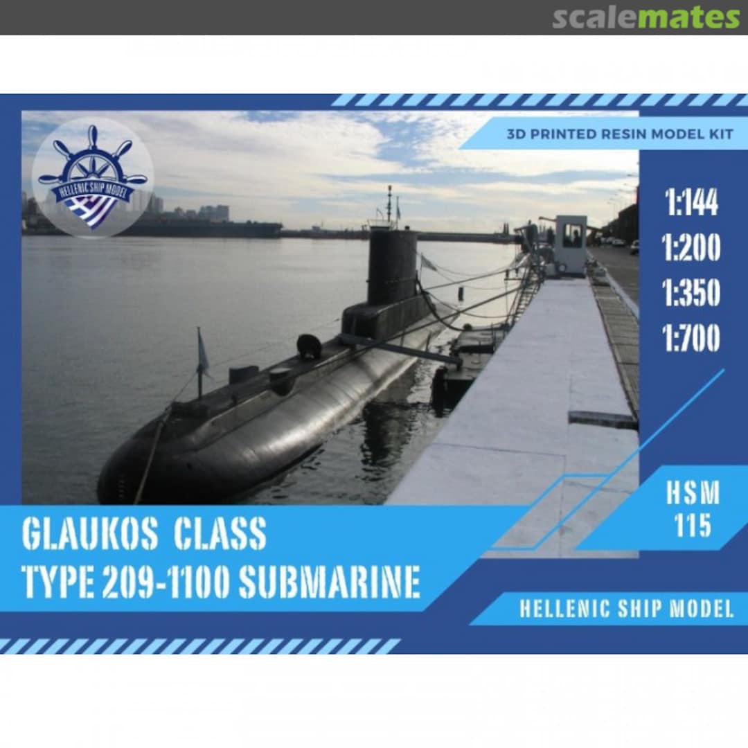 Boxart Glaukos Class Type 209-1100 Submarine HSM700-115 Hellenic Ship Model Boxart Glaukos Class Type 209-1100 Submarine HSM700-115 Hellenic Ship Model