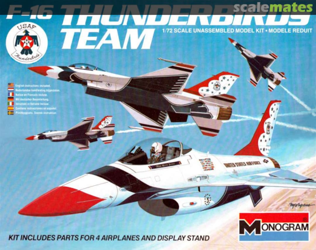 Boxart F-16 Thunderbirds Team 5504 Monogram Boxart F-16 Thunderbirds Team 5504 Monogram