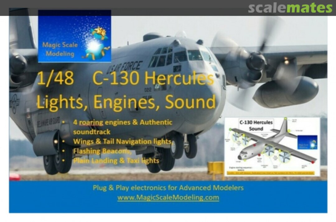 Boxart C-130 Hercules - Lighting, Engines and Sound MSM-034 Magic Scale Modeling