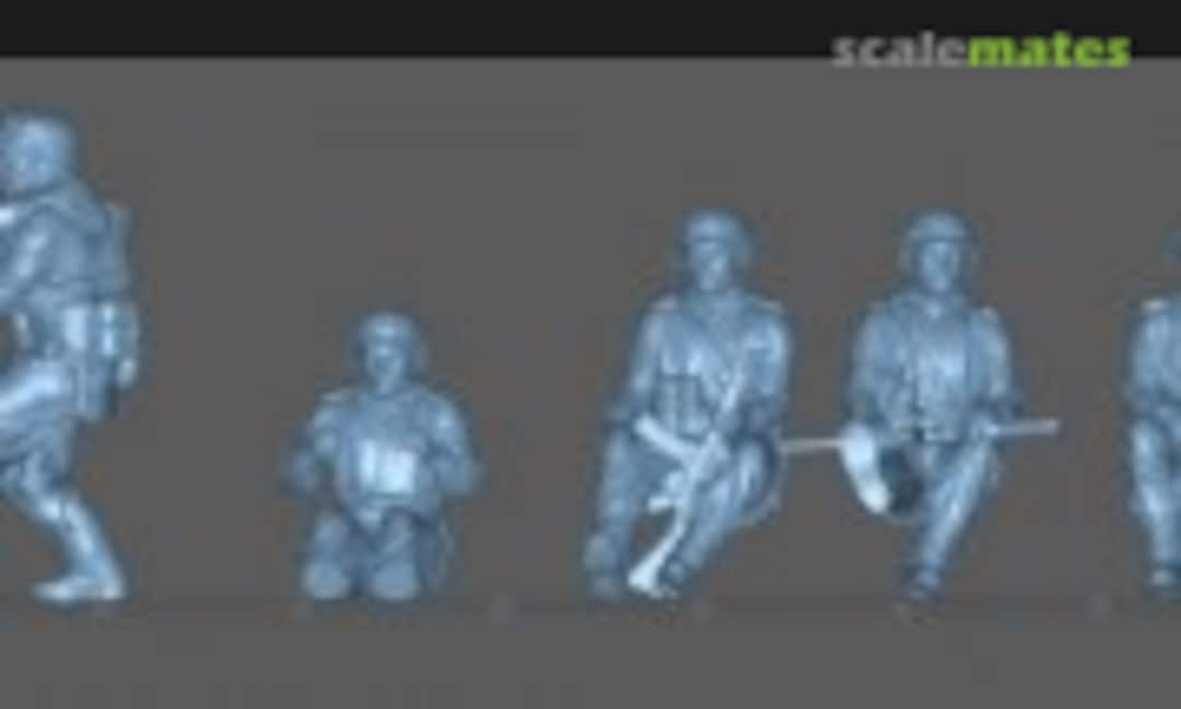 1:48 8 deutsche Soldaten sitzend in Sd. KFZ 251 (Peddinghaus-Decals 48306) 48306