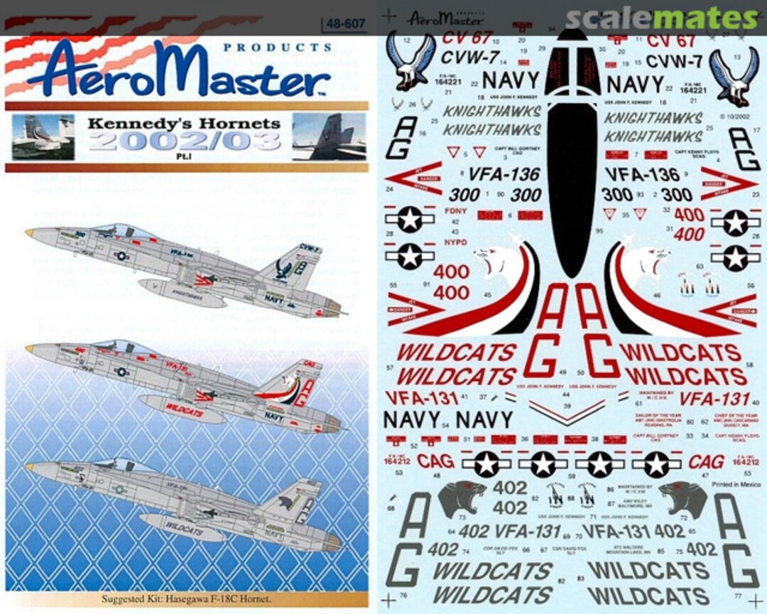 Boxart Kennedy's Hornets 2002/03 Pt. I 48-607 AeroMaster Boxart Kennedy's Hornets 2002/03 Pt. I 48-607 AeroMaster