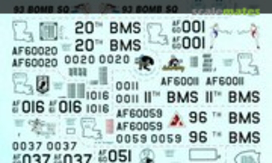 1:72 Boeing B-52H Stratofortress - Combat in the BUFF (Fox One Decals 72-008) 72-008