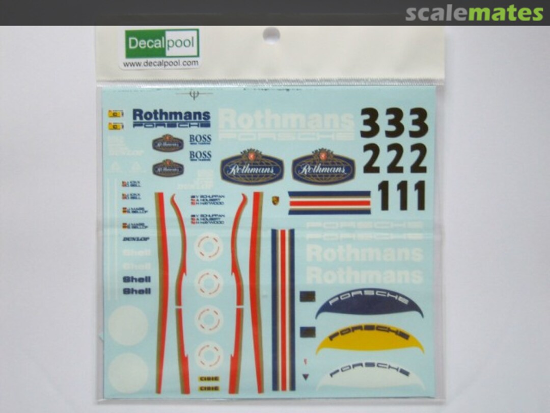 Boxart Porsche 956 Rothmans DP047 Decalpool Boxart Porsche 956 Rothmans DP047 Decalpool