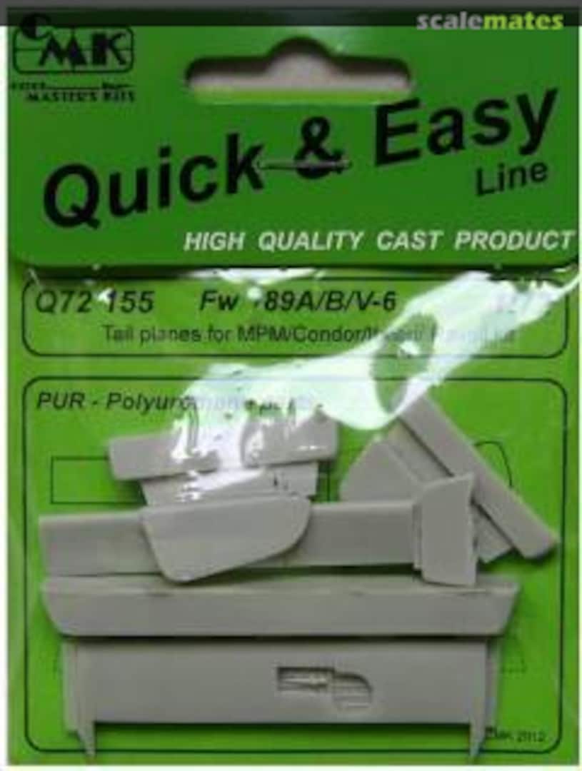 Boxart Fw 189A/B/V-6 Tail planes Q72 155 CMK Boxart Fw 189A/B/V-6 Tail planes Q72 155 CMK