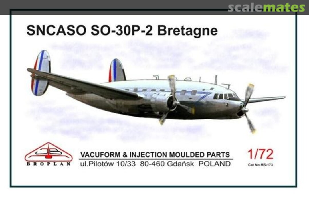 Boxart SNCASO SO-30P-2 Bretagne MS-173 Broplan