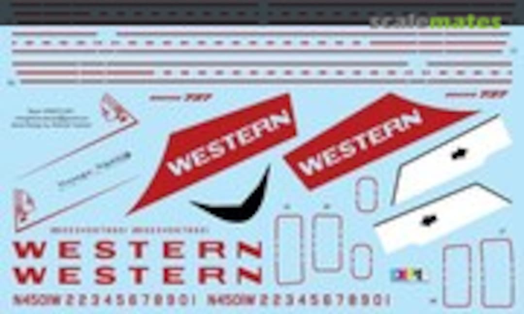 1:72 737 Western (Vintage Flyer Decals VFD072-001) VFD072-001