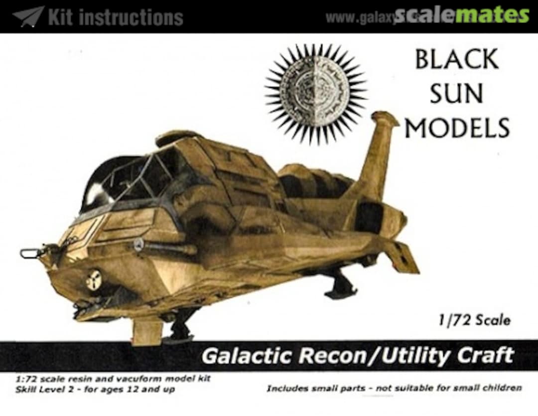 Boxart Galactic Recon/Utility Craft Black Sun Models Boxart Galactic Recon/Utility Craft Black Sun Models