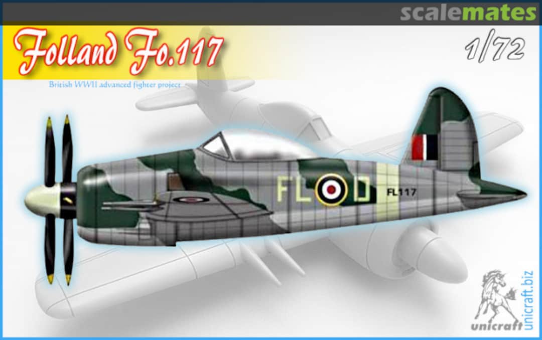 Boxart Folland Fo.117 Unicraft Models Boxart Folland Fo.117 Unicraft Models
