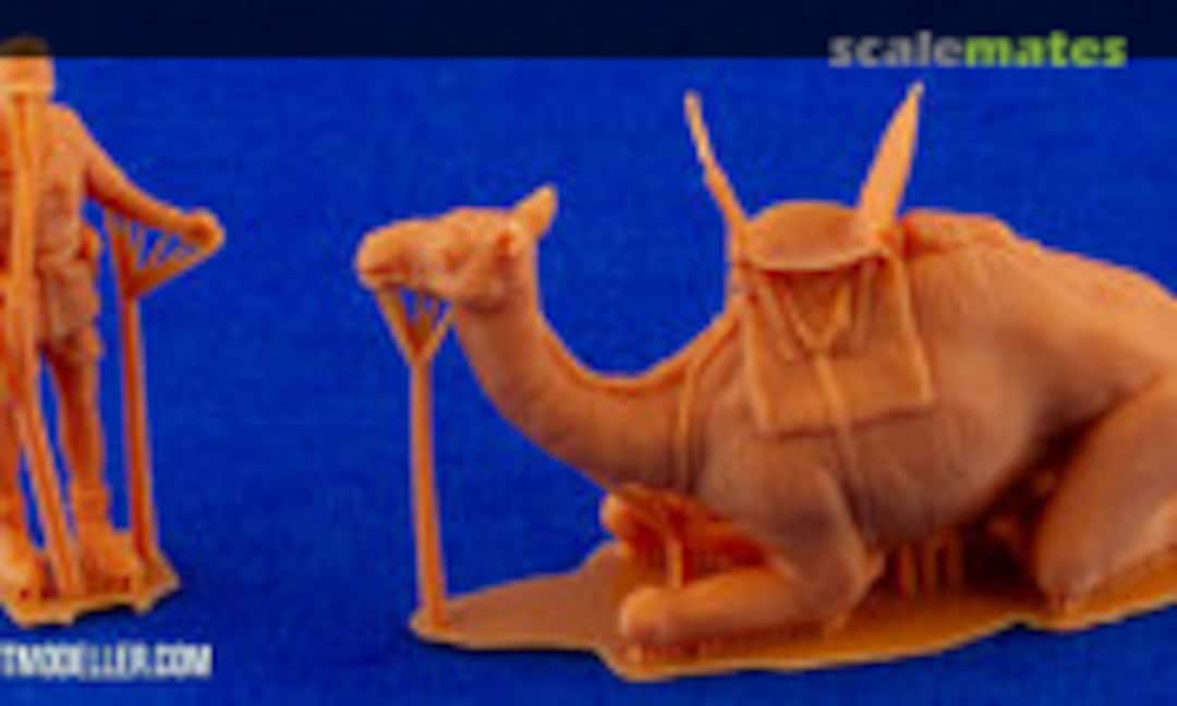 1:72 Afrikakorps Soldier Prodding Unwilling Camel (CMK F72391) F72391