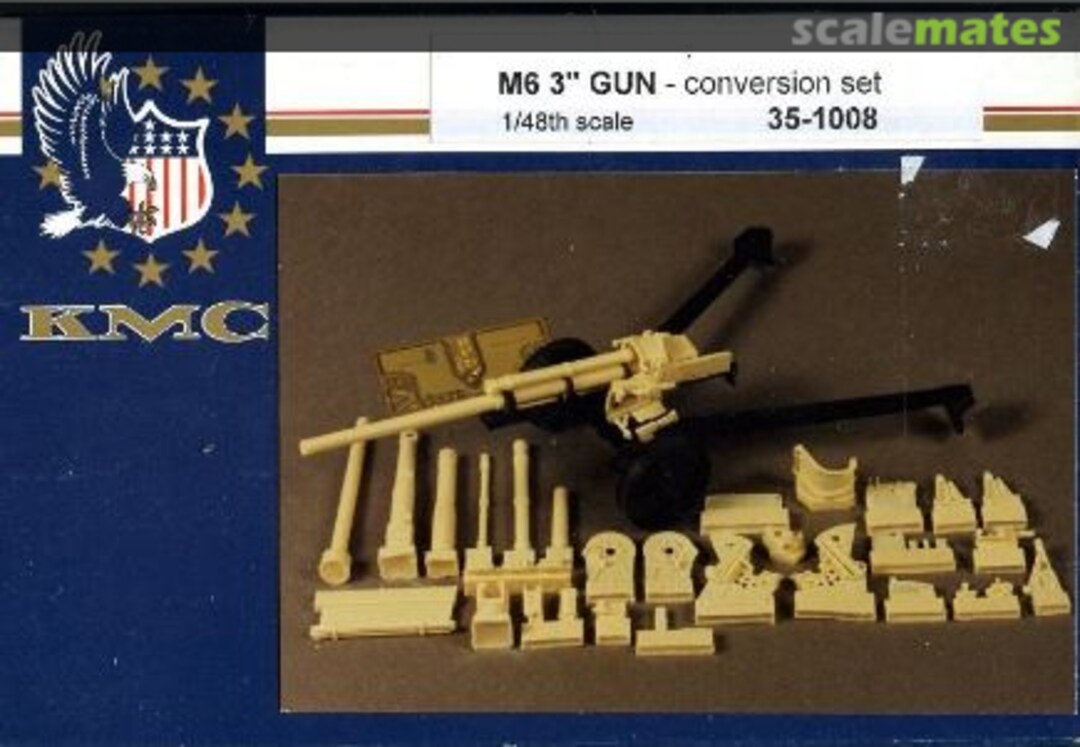 Boxart M6 3 inch Gun - Conversion Set 35-1008 KMC