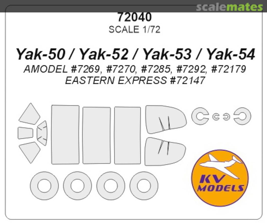 Boxart Yak-50 / Yak-52 / Yak-53 72040 KV Models