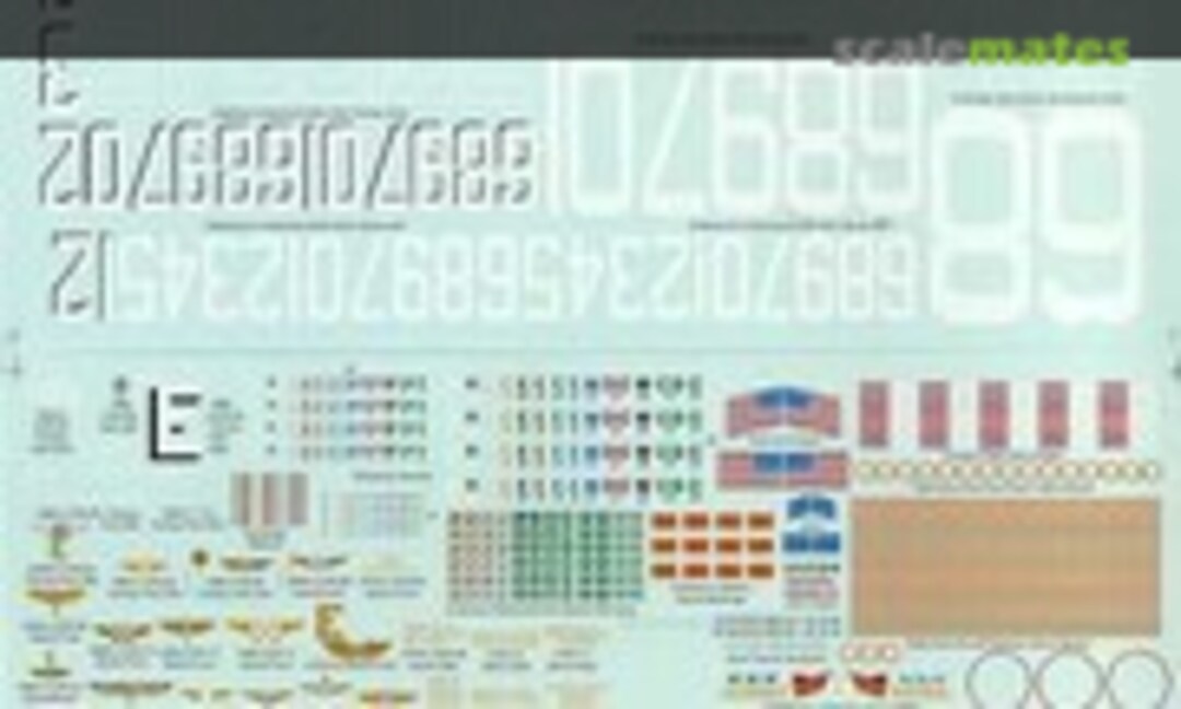 1:350 Nuclear Carrier Decal (Gold Medal Models 350-8D) 350-8D