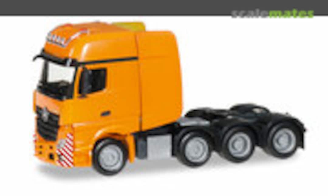 1:87 Mercedes-Benz Actros Gigaspace SLT Schwerlastzugmaschine, tieforange (Herpa 304368-002)
