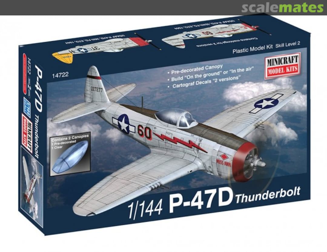 Boxart P-47D Thunderbolt 14722 Minicraft Model Kits Boxart P-47D Thunderbolt 14722 Minicraft Model Kits