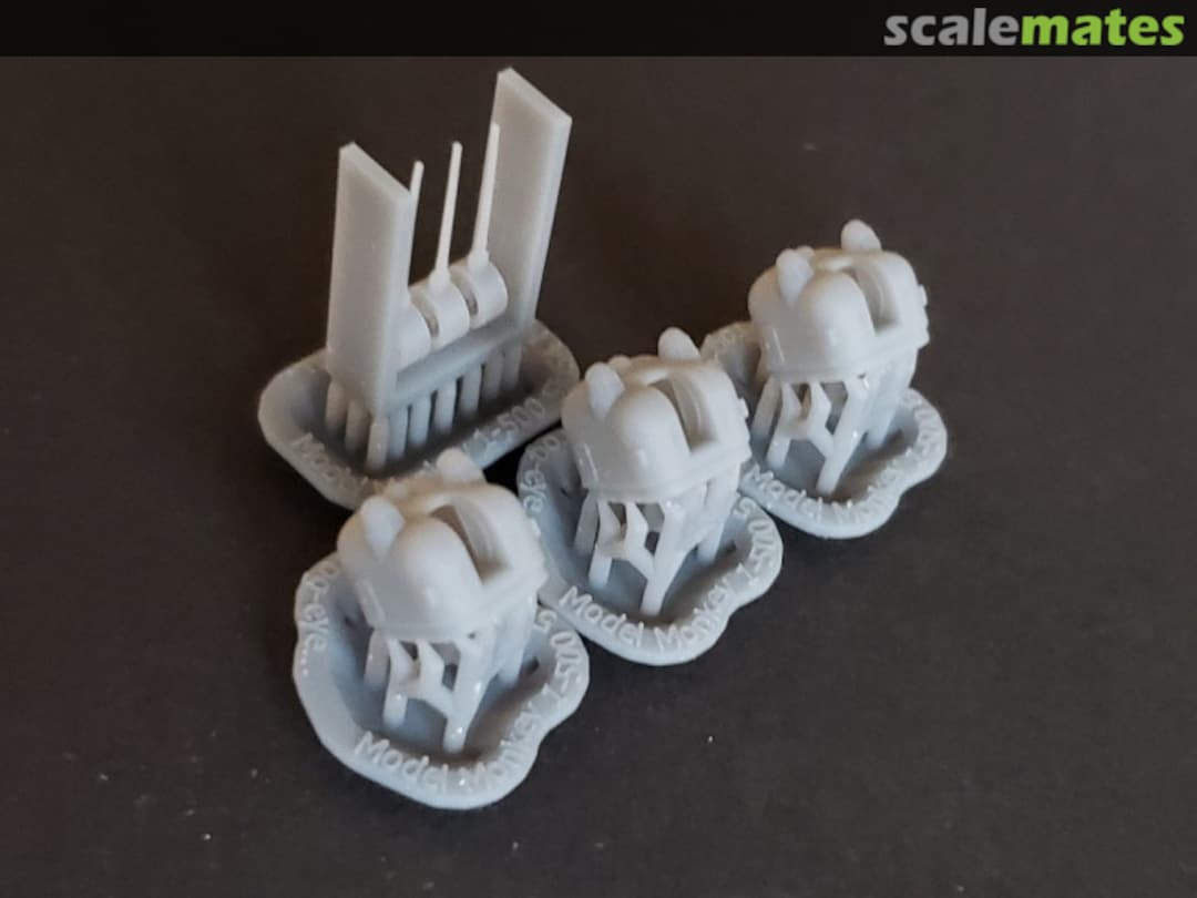 Boxart 5"/54 Mk.42 "Frog-Eye" Mounts, double dome 500-5in54-2Dome Model Monkey Boxart 5"/54 Mk.42 "Frog-Eye" Mounts, double dome 500-5in54-2Dome Model Monkey