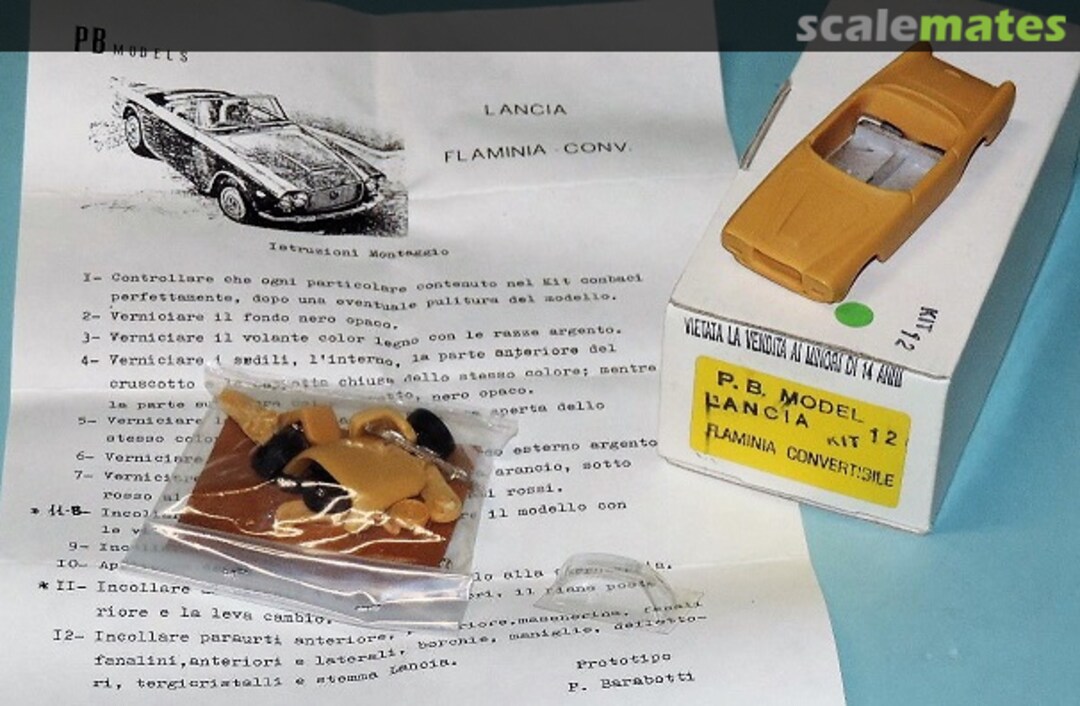 Boxart Lancia Flamninia 12 PB Models Boxart Lancia Flamninia 12 PB Models