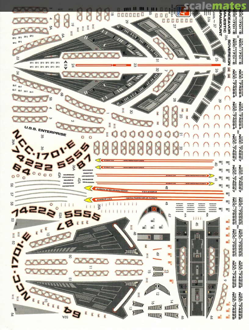 Boxart Sovereign Class Detailing Decals 5012 PNT Models